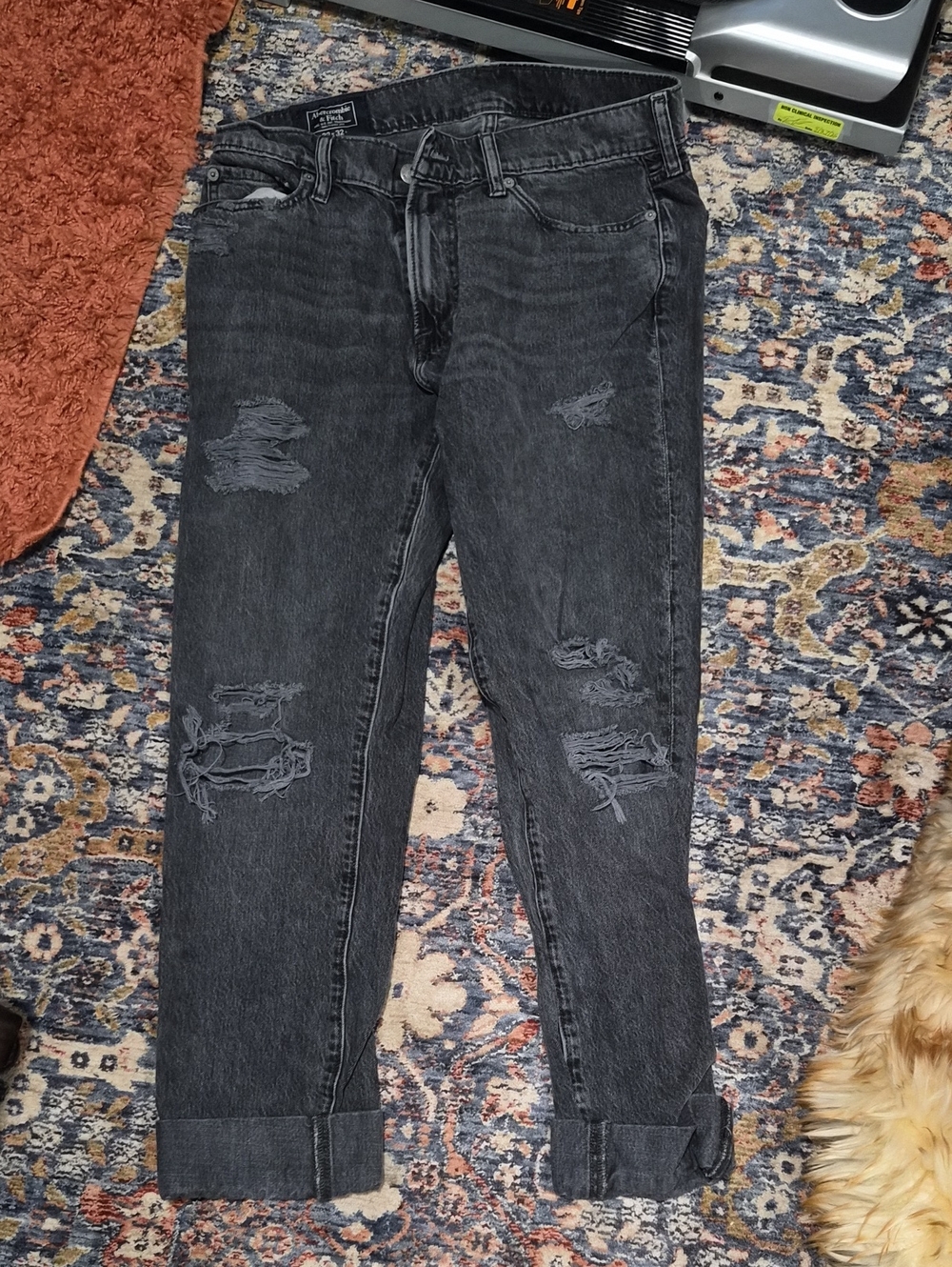 Abercrombie & Fitch Athletic Skinny Distressed Jeans